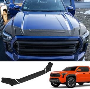 Zekzoop Hood Protector Compatible with 2024 2025 Toyota Tacoma 2025 Toyota 4Runner 3PCS ABS Segmented Hood Shield Hood Deflector Hood Guard for Tacoma Accessories