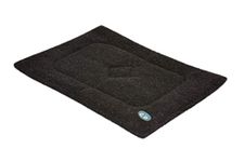 Gor Pets Washabe Sherpa Cage Mat for Dog Cat Crate, 53 x 76 cm, Black