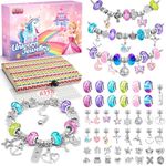 BIIB Gifts for Teenage Girls Gifts Bracelet Making Kit, Gifts for Girls Birthday Presents 8-12 Year Old Girls Charm Jewellery Making Kit, Arts Crafts for Kids, Stocking Fillers for Teenage Girls Kids