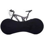 Velo Sock Bicycle Indoor Cover for Storage and Transportation, Stretchy Dirt Proof Fabric, Bike Travel Protection Cover – Black