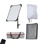 Falcon Eyes RX-18TDX III Flexible LED Photo Light Panel + Honeycomb Grids Softbox 100W Bi-color 3000-5600K LED Studio Continuous Lighting with DMX and APP Control