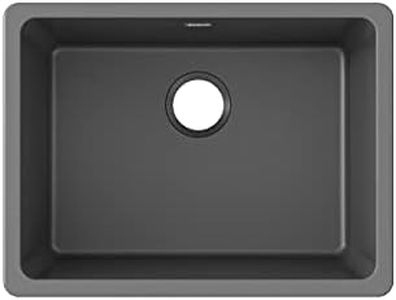 Elkay ELGU2522GY0 Quartz Classic Single Bowl Undermount Sink, Dusk Gray