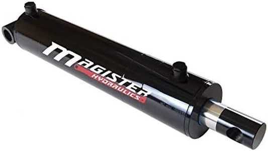 Magister Hydraulics Double Acting Hydraulic Cylinder - Universal Hydraulic Cylinder 4" Bore 36" Stroke - Pin Eye Style Hydraulic Cylinders (4x36)