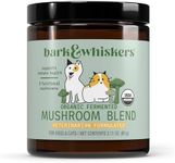 Dr. Mercola, Bark & Whiskers, Organic Mushroom Blend for Pets, 2.11 oz, Supports Digestive and Immune Health, Non GMO, Soy Free, Gluten Free, USDA Organic