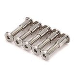 Rely®⇒VP INDUSTRIES (Combo Set -15 Pcs) M6x100 mm Allen JCB Screw with JCB Female Sleeve Barrel Nut + Allen Key 1 pc | Fastener for Joining Wood Boards, Kitchen Worktops, Cabinets, Cupboards,& Beds