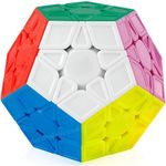 Toyshine Qiyi Megaminx Cube Sculpted Stickerless 3X3 Pentagonal Dodecahedron Speed Cube Puzzle Toy (Qiheng S Version), Kid