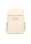 Baby Jalebi Customized Super Trooper Diaper Bag – Water & Abrasion Resistant Light weight Diaper Backpack (Vegan Leather, Beige)