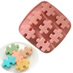 Allforhome 7 cavities Puzzles Silicone Cake Baking Mould Candy Baking Pans Handmade Biscuit Mold Ice Cube Chocolate DIY