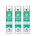 BumYoung Wellness Keto Guru Weight Management Effervescent Water Soluble 20 Tablets for Men & Women Pack of 3