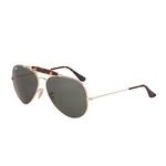 Ray-Ban Unisex UV Protected Green Lens Pilot Sunglasses - 0RB302918162