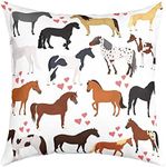 Horse Decorative Pillow Cover 24X24