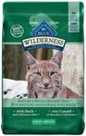 Blue Buffalo Wilderness High Protein Grain Free Natural Dry Cat Food, Duck 4.9kg