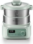 MOKKOM Electric Dough Maker with Proof Dough Function, Microcomputer Timing, 4.5Qt 304 Stainless Steel Bowl, Dough Mixer with Stuffing Blade, Green