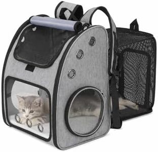 COVONO Expandable Pet Carrier Backpack for Cats, Dogs and Small Animals, Portable Pet Travel Carrier, Super Ventilated Design, Airline Approved, Ideal for Traveling/Hiking/Camping