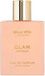 Bella Vita Organic Perfume for Women - GLAM Woman Eau De Parfum, Blend of Jasmine, White Honey, Rose, Virginia Cedar, Long Lasting Perfume for Women, Vegan | 3.4 Fl.oz