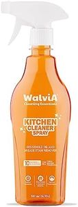 WALVIA Natural Kitchen Cleaner Spray 500ML | India's Best Non-Toxic Stain Remover Formula | All Surface Cleaner Suitable for Chimney, Gas Stove, Oil Stains Countertop, Sink Cleaning Spray