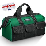 WINHUNT Tool bag 15 inches, 37 x 21 x 26 cm, compact bag for tools made of durable 1680 denier nylon, ideal for DIY enthusiasts and craftsmen - tool bags WH058 (15 inches)