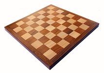 StonKraft Wooden Chess Board Without Pieces for Professional Chess Players - Appropriate Wooden & Brass Chess Pieces Chessmen Available Separately by Brand (16" x 16")