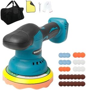 luolety Cordless Car Buffer Polisher for Makita, 6 Inch Brushless Car Polishing Machine Kit, 8 Variable Speed 5500RPM Orbital Polisher for Auto Detailing Waxing Scratch Removing (No Battery)
