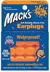 Macks Moldable Silicone Ear Plugs, Kids Size, 6 Pair (Pack of 6)