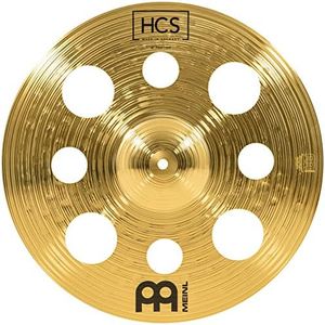 Meinl 16” Trash Crash Cymbal with Holes – HCS Traditional Finish Brass for Drum Set, Made In Germany, 2-YEAR WARRANTY (HCS16TRC)