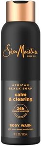 SheaMoisture African Black Soap Body Wash Calm and clearing body wash for 24H Visible Moisture for Healthy, Glowing 18 Oz