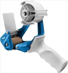 TAPEWELL Heavy Duty Metal Frame Packing Tape Dispenser Gun, 2 inch, Blue