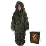 Arcturus Ghost Youth Ghillie Suit | Dense, Double-Stitched Design | Camouflage Hunting Clothes for Military, Snipers, Hunters, Airsoft