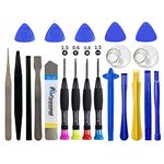 21-Piece Set Opening Pry Tool Screwdriver Set Multiple Functions Repair Tool Kit with Phillips Pentalobe Flat Triangle Head Suitable for Repairing iPhones iPad Laptop