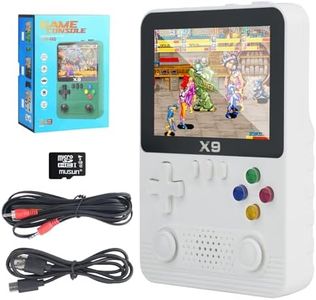 Retro Handheld Gaming Console with 64G TF Card ,Preloaded 15000+ Games, Portable Video Game Console Supported 10 Emulators 3.5-inch IPS Screen (White)