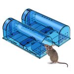 Humane Mouse Trap | 2 Pack Catch and Release Mouse Traps That Work | Mice Trap No Kill for mice/Rodent Pet Safe (Dog/Cat) Best Indoor/Outdoor Mousetrap Catcher Non Killer Small Mole Capture Cage