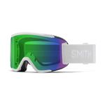 Smith Optics Squad S Women's Snow Winter Goggle - White Vapor, ChromaPop Everyday Green Mirror