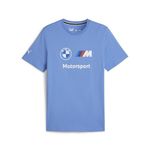 PUMA Men's BMW M Motorsport Essentials Logo T-Shirt, Blue Skies, Large, Blue Skies, Large