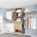 96''Closet System with 4 Drawers, W