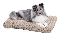 MidWest Homes for Pets Plush Dog Bed | Ombré Swirl Dog Bed & Cat Bed | Mocha 29L x 21W x 2H-Inches for Medium Dog Breeds