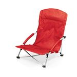 Picnic Time 'Tranquility' Portable Folding Beach Chair, Red