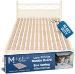 Meliusly SlatSure King Size Bunkie Board – Heavy Duty Vertical Bed Slats & Foldable Wooden Support Board for Sagging Mattress or Platform Bed Frame, Box Spring Alternative and Replacement