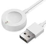 SEVAM Charger Compatible with Fossil Gen 4, Gen 5, Emporio Armani, Skagen falster 2, Misfit Vapor 2, Kate Spade, Michael Kors Runway - USB Charging Cable 3.3ft 100cm - Smartwatch Accessories(White)