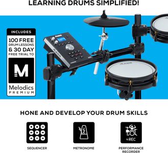 Alesis Command Mesh SE Electronic Drum Kit – Mesh Heads, USB/MIDI