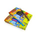 TOTEM Delux Ball Pens | 40 Pens (20 Blue Ink & 20 Black Ink) | Lightweight & Colourful Body Design | 0.7 mm Tip | Use and Throw Pens | For One Time Use | Ideal for School & Office Use