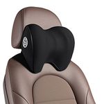 Dollox Car Headrest Pillow, Neck Support Pillow for Car Seat Soft Memory Foam Neck Rest Pillow Cushion for Neck Pain Relief Ergonomic Design Travel Pillow Cervical Support for Car Seat and Office