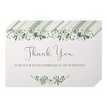 Funeral Thank You Cards with Envelopes. 50 Pack Sympathy Thank You Cards Blank on the Inside. Acknowledgement Cards for Family, Friends & Loved ones. - Card With Envelope - Sympathy Card Pack