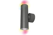 4lite Smart Outdoor Up Down Wall Light (Graphite) 345lm IP54 Supplied with 2X Smart GU10 Bulbs - 4L2/2305-4Yr Guarantee