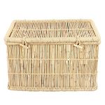 Wood Hamper With Lid