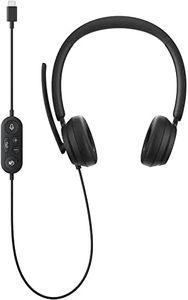 Microsoft Modern USB-C Headset - Wired Headset,On-Ear Stereo Headphones with Noise-Cancelling Microphone, USB-C Connectivity, in-Line Controls, PC/Mac/Laptop - Certified Teams,Black