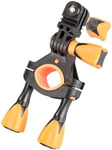 iSHOXS Bike Mount | Support de vélo pour caméra d’Action | Compatible à GoPro Hero 12 11 10 9 8 DJI Osmo Insta360 Akaso et similaires | en Aluminium 18-28 mm