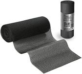 Sterline Drawer & Cabinet Shelf Liner - 12 in x 20 ft - Cut To Size, Non Adhesive, Durable, Non Slip Mat with Easy Installation, Strong Grip for Kitchen, Shelves & Bathroom Storage Organization, Black