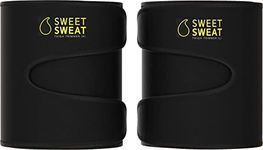 Sports Research Sweet Sweat Thigh Trimmers for Men & Women | Increases Heat & Sweat to The Thighs | Includes Mesh Carry-Bag (Yellow, Large)