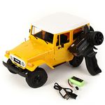 YIKESHU RC Rock Crawler RC Truck 4x4 WPL C34 RTR Mudding Remote Control Truck 2.4Ghz 1/16 RC Crawler All Terrain Car, Full Scale Off Road Truck Realistic Vehicle Hobby RTR Adult