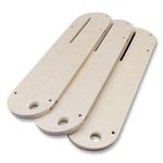 ZEROSERT Zero Clearance Table Saw Inserts - Delta Compatible - 36-725, 36-725T2, 36-5152, 36-5000, 36-5000T2 Table Saws (3-Pack)